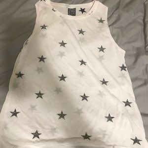 Tank top white w/ stars